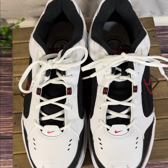 Nike Air Monarch IV Men's White, Black, and Red Training Shoes NIB - Picture 9 of 10